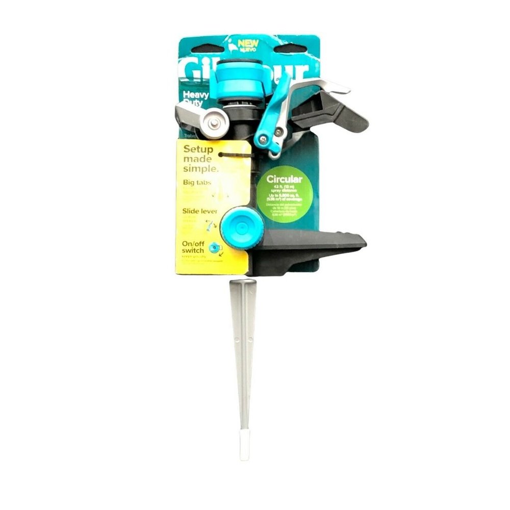 Gilmour | 5800 SQ FT Circular Sprinkler | Mist to Full Swivel Connect Nozzle